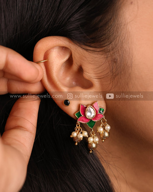 Lotus Pendant Hasli / Choker Set