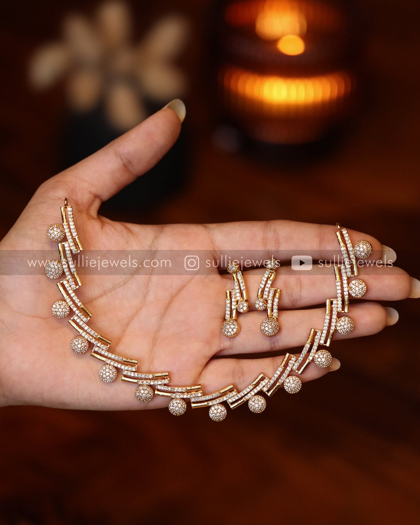 AD Curve Ball Necklace Set