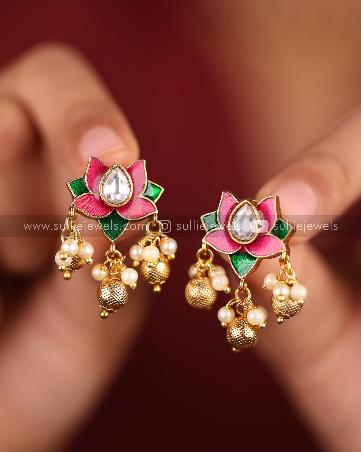 Lotus Pendant Hasli / Choker Set