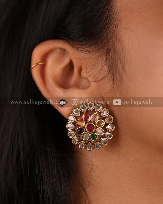 Double Layered Multicolour Stone Necklace