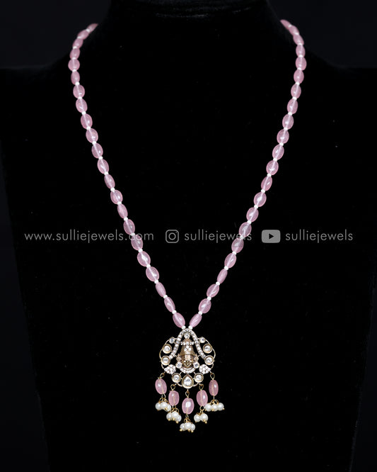 Venkateshwara Bead Pendant with earring