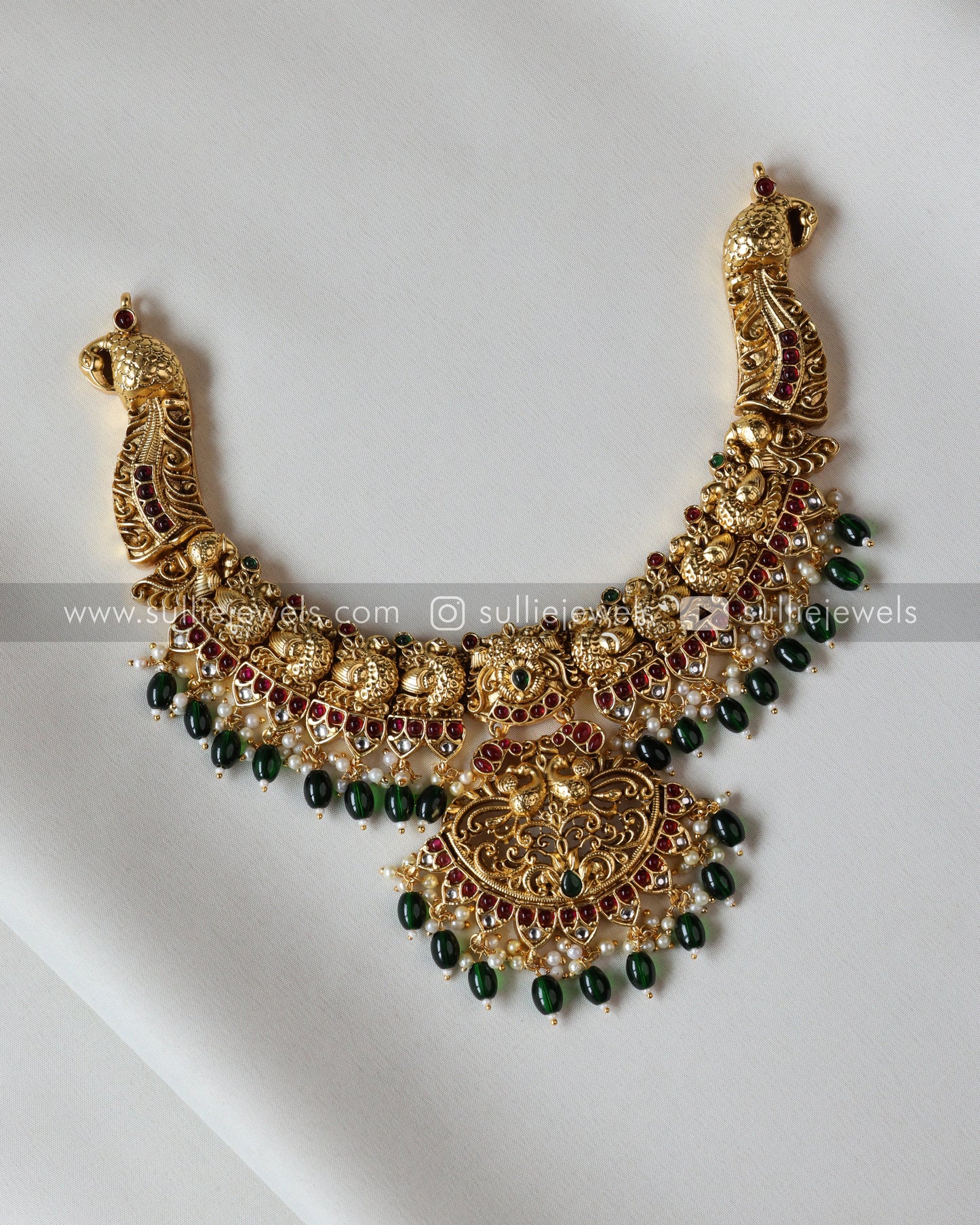 Premium Peacock Necklace with Jhumka