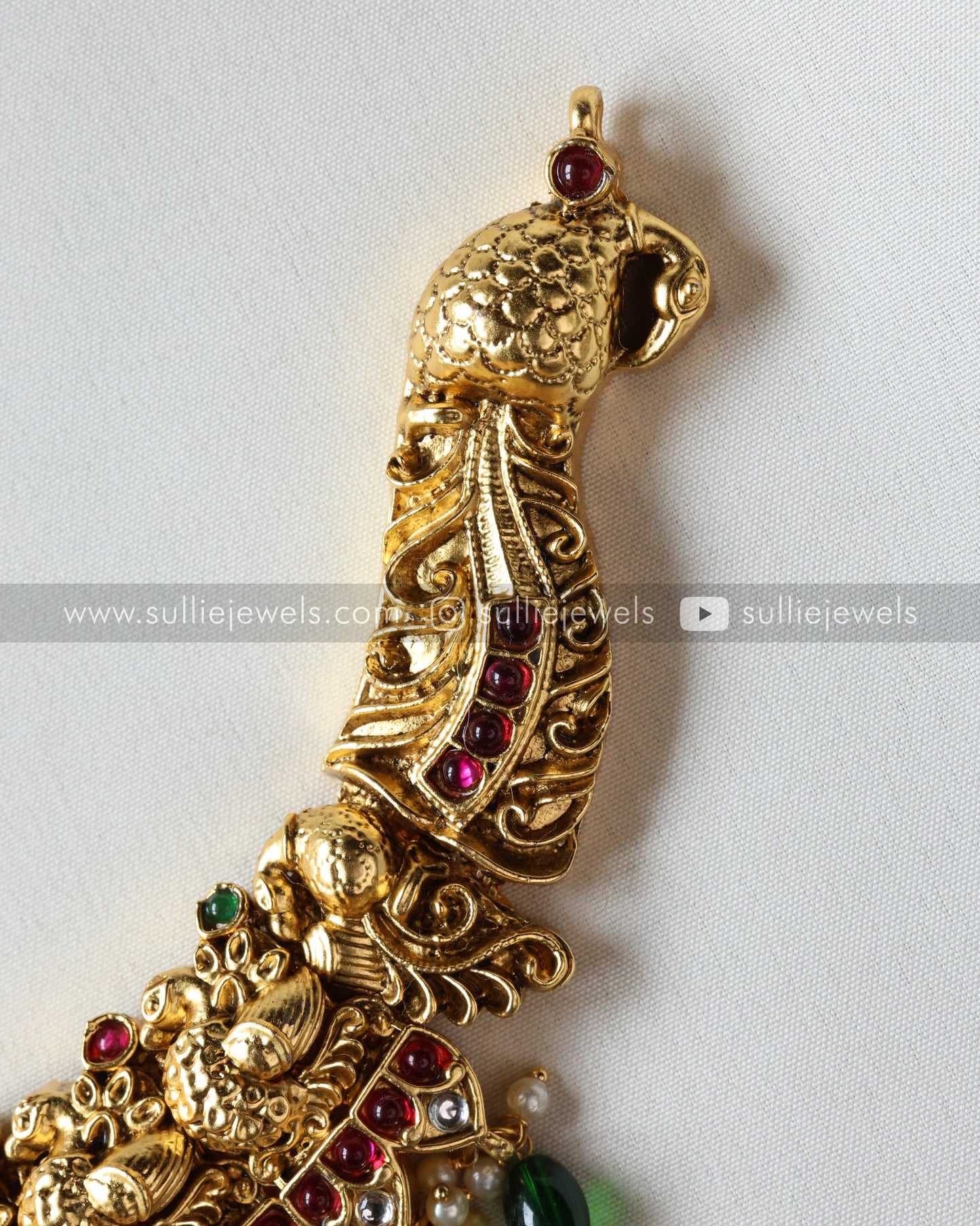 Premium Peacock Necklace with Jhumka