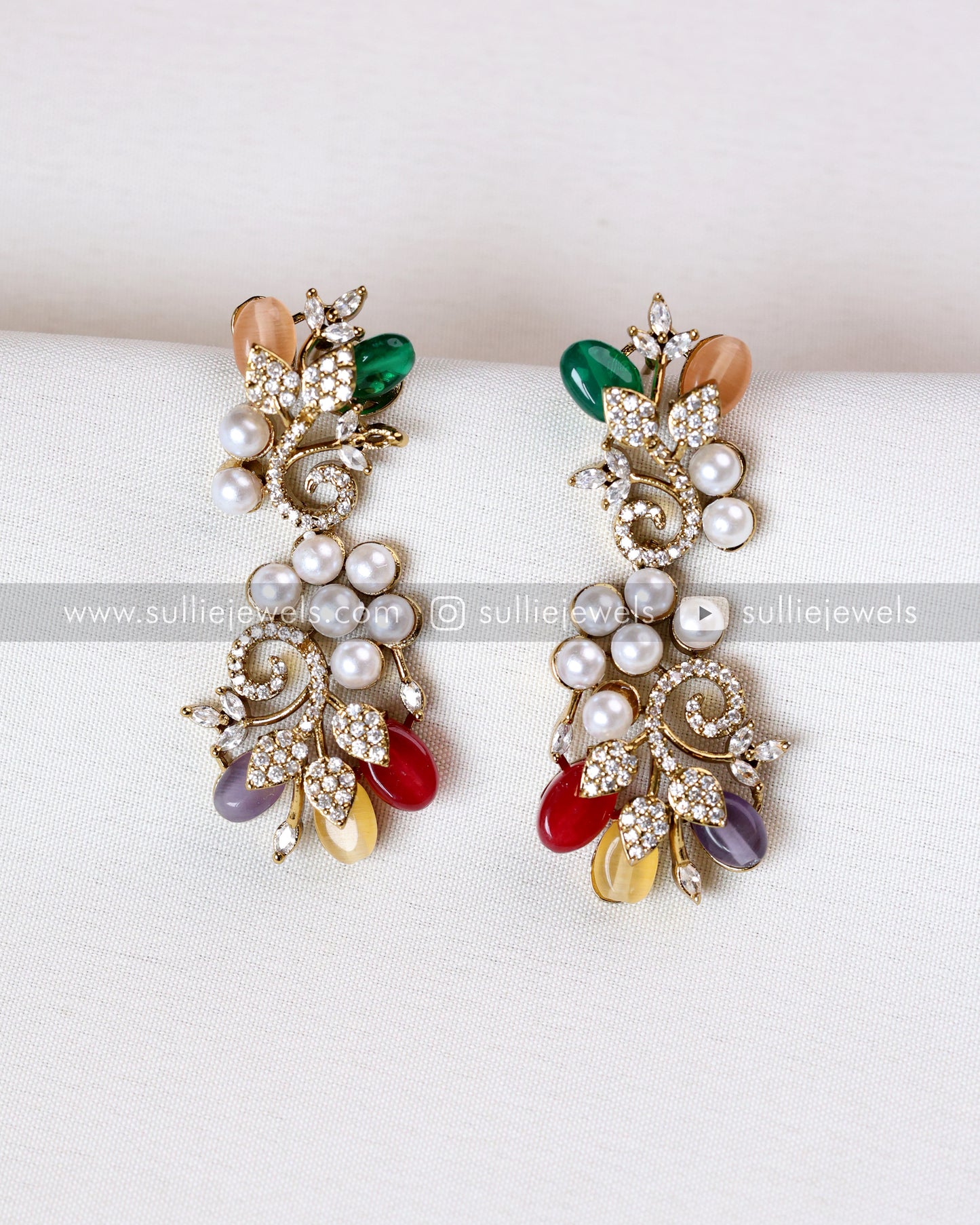 Premium Stone Necklace with Earring