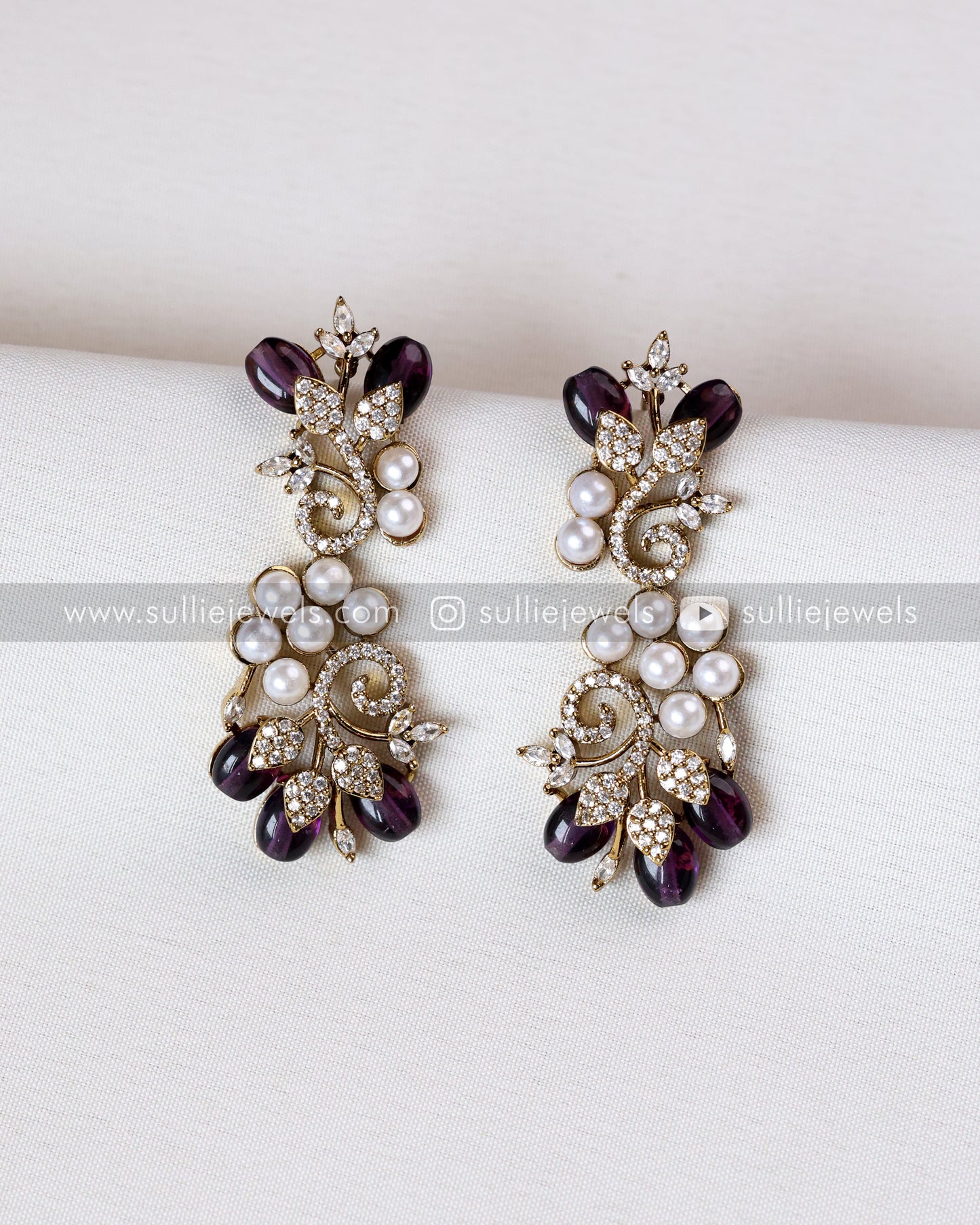 Premium Stone Necklace with Earring