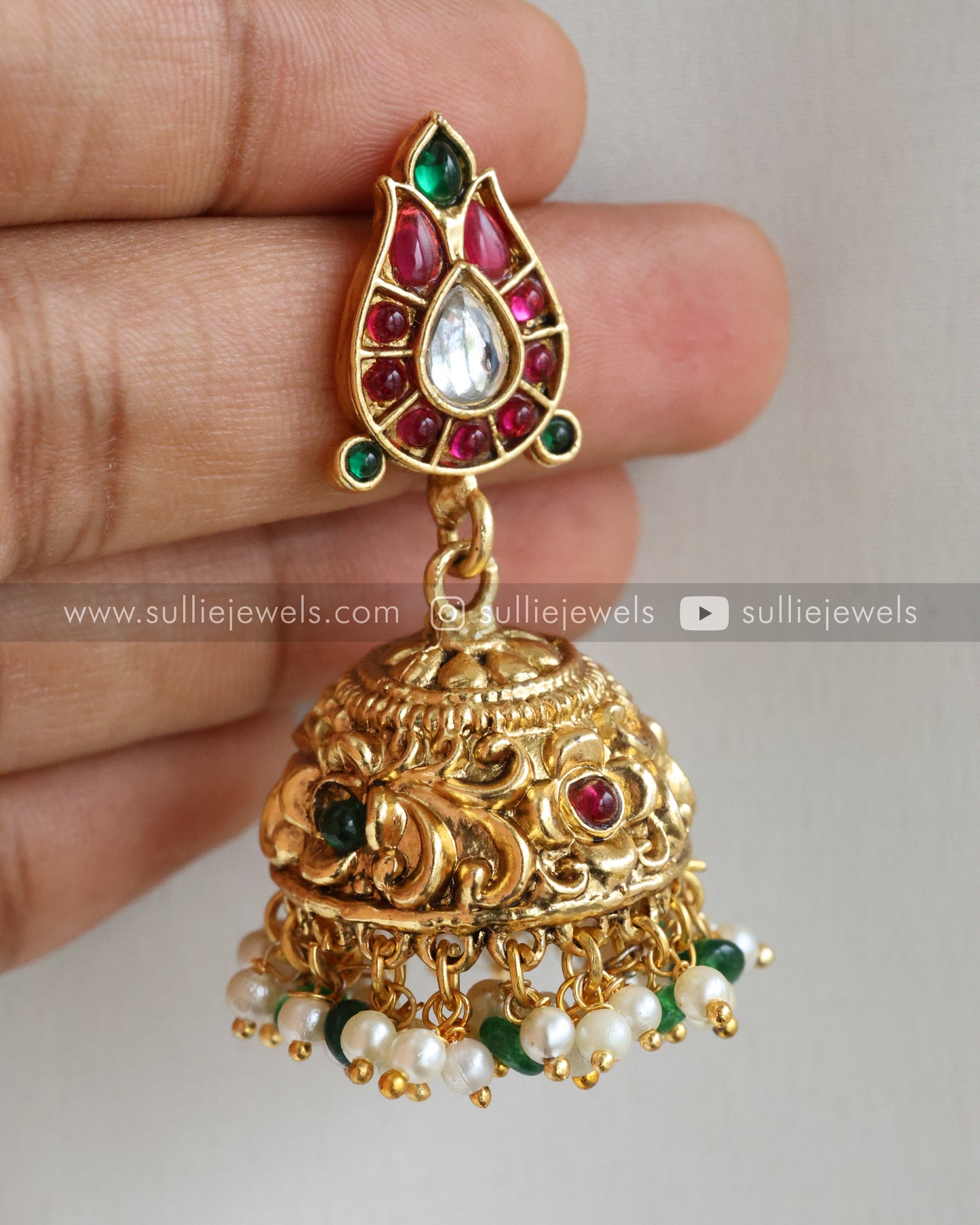 Premium Peacock Necklace with Jhumka