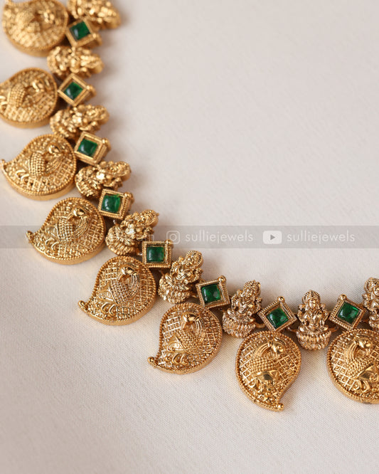 Sullie Basic - Gold Mango Necklace with Stud