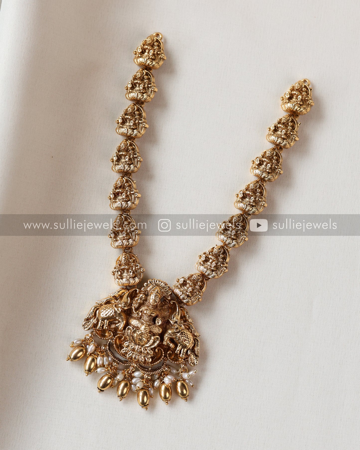 Sullie Basic - Lakshmi Elephant Necklace with Jhumka
