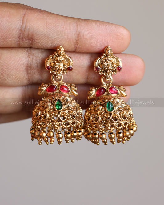 Sullie Basic - Double Layer Lakshmi Necklace with Jhumka