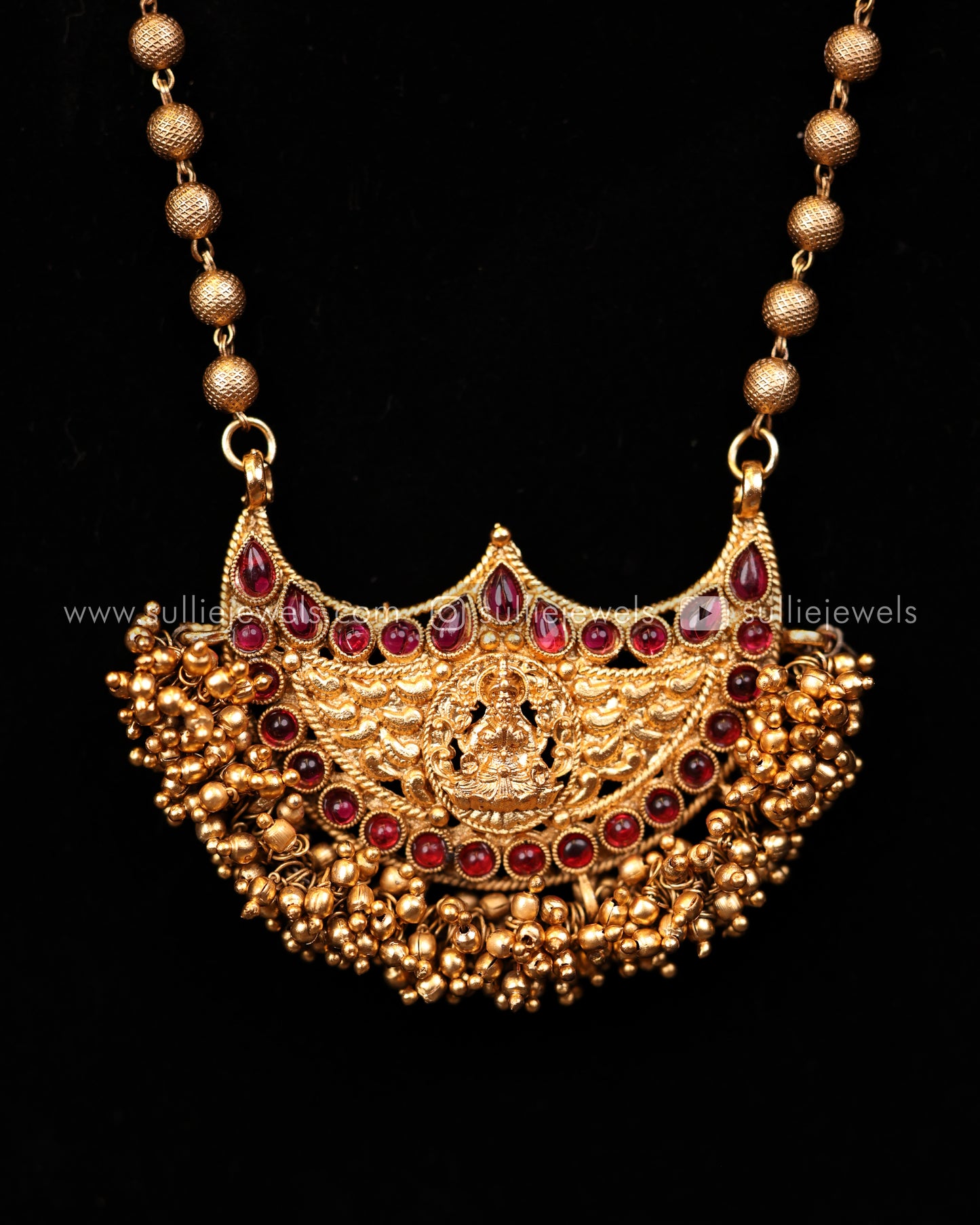 Golden Lakshmi Pendant Set - 2 colours