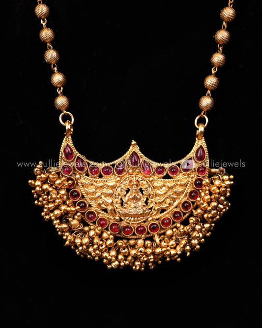 Golden Lakshmi Pendant Set - 2 colours
