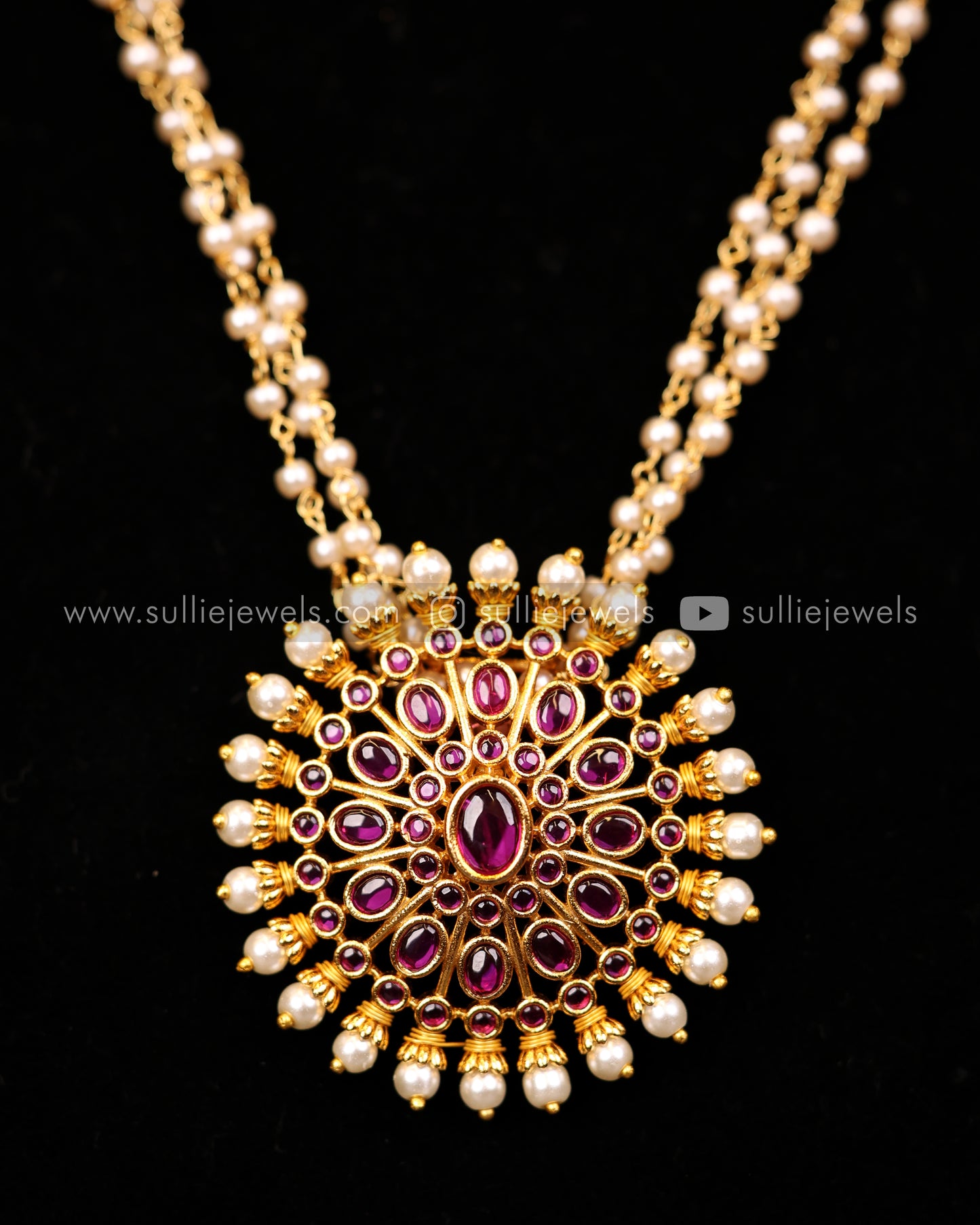 Chakra Pearl Pendant Set - 2 colours