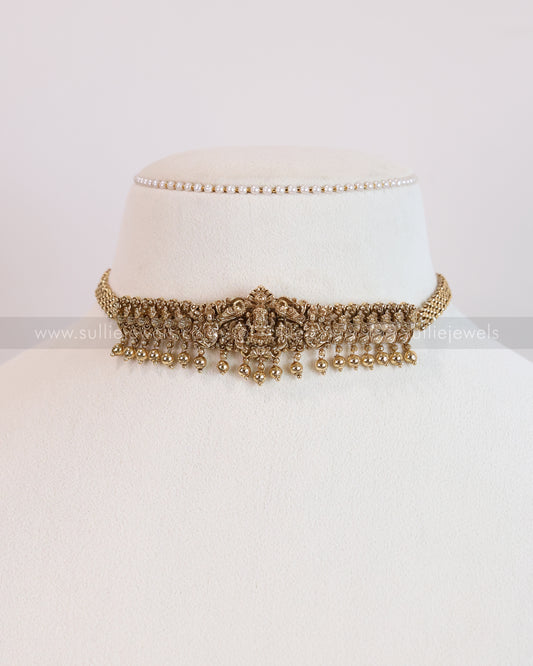 2125 - Premium Goddess Gold Choker with Stud