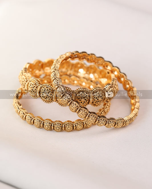 Sullie Basic - No Idol Gold Bangle - Set of 3