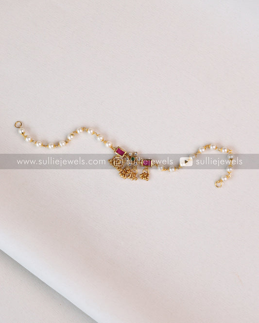 Minimal Pearl Choker with Earring