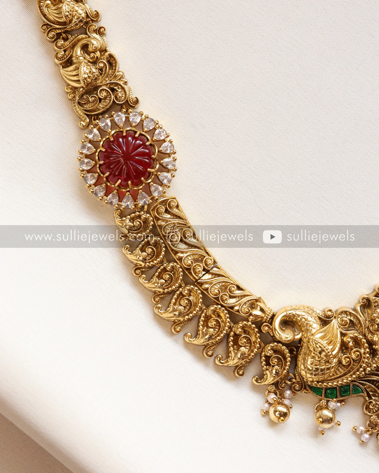 Lakshmi Designer Ruby Bridal Combo ( 3 piece )