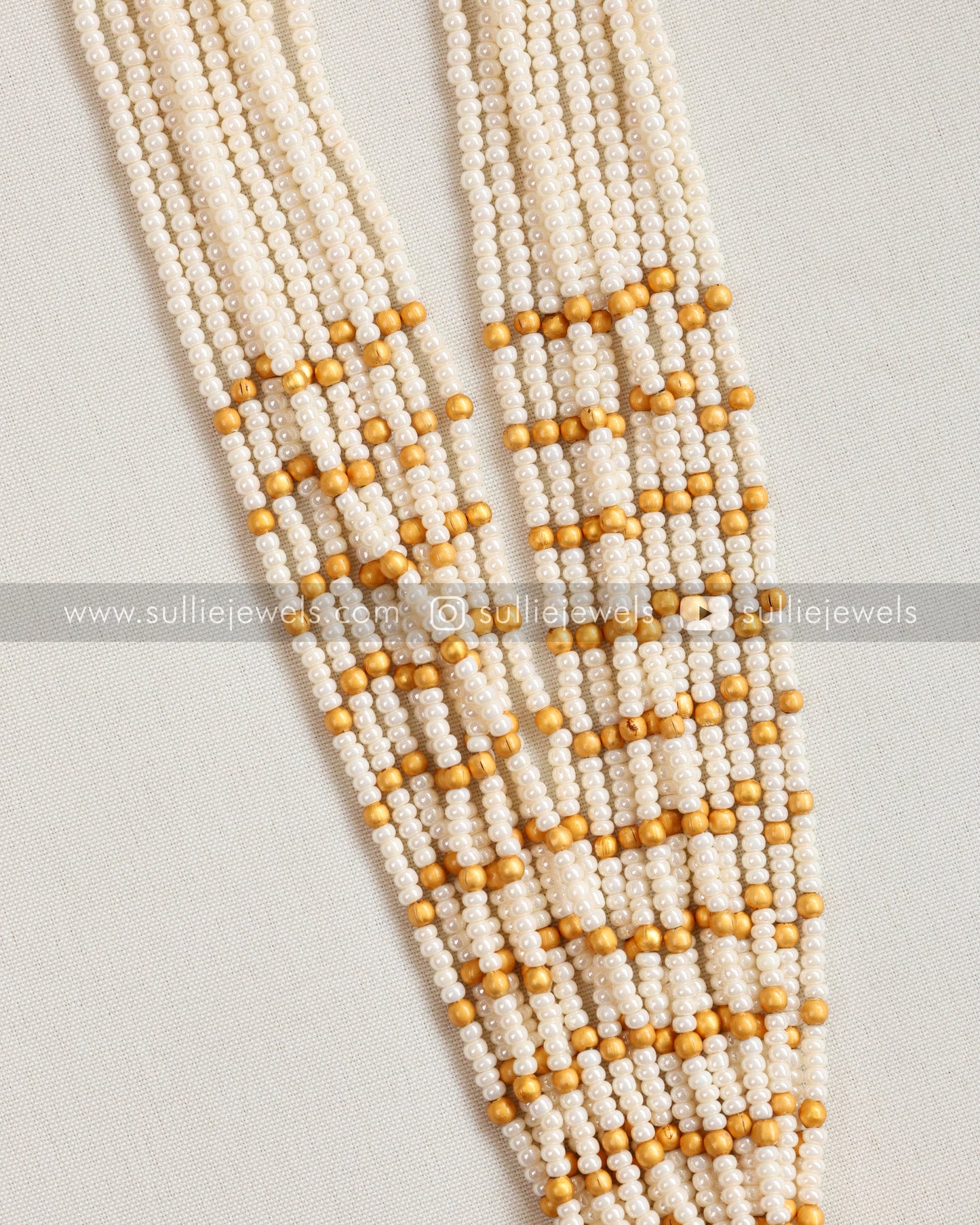 Lakshmi Gold & Pearl Necklace with Earring