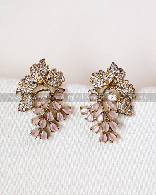 Premium Stone Floral Earring