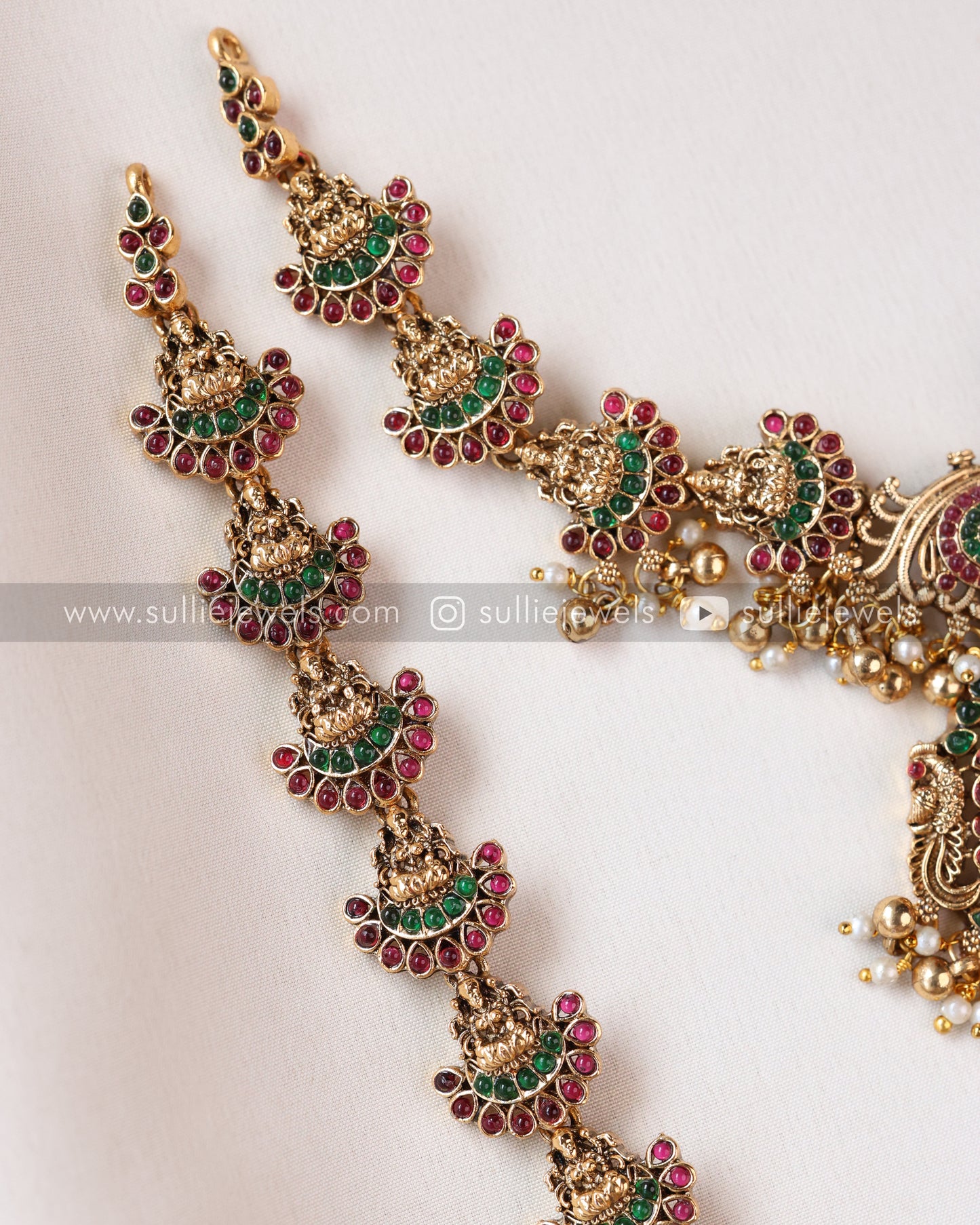 Sullie Basic - Multicolour Lakshmi Bridal Combo with Jhumka