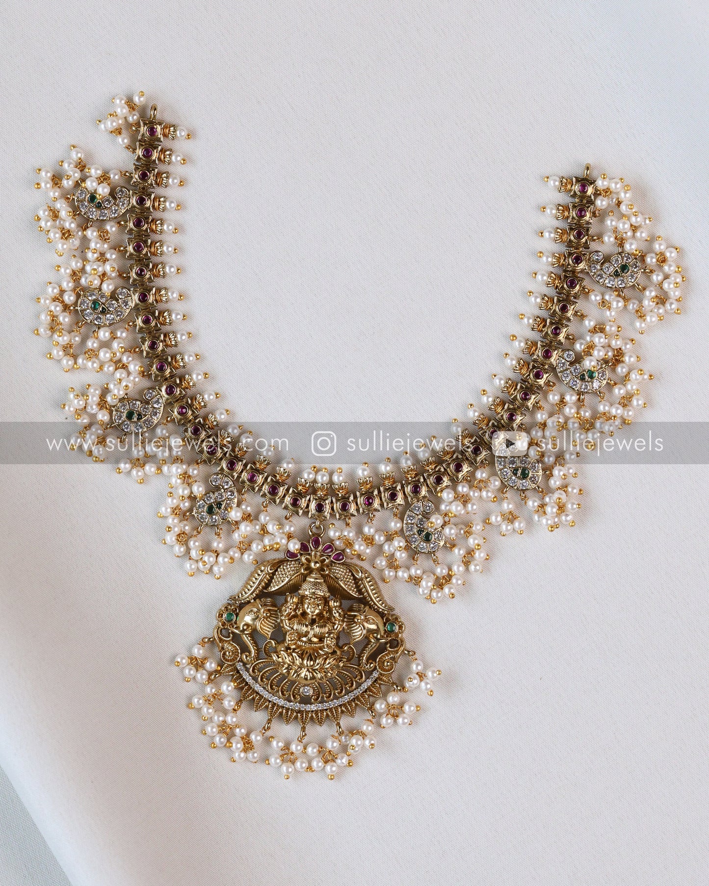 Goddess Stone And Kemp Coin Bridal Combo ( 9 piece )
