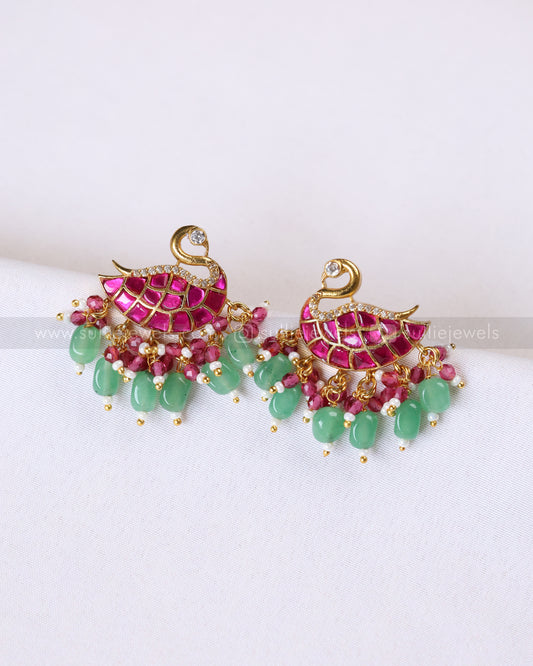 E1258 - Premium Swan Jadau Kemp Stud