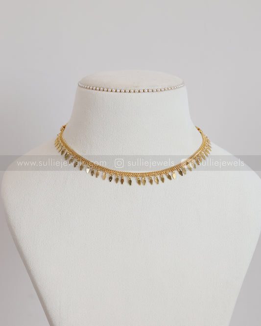 3936 - Gold Minimal Elakkathali Necklace