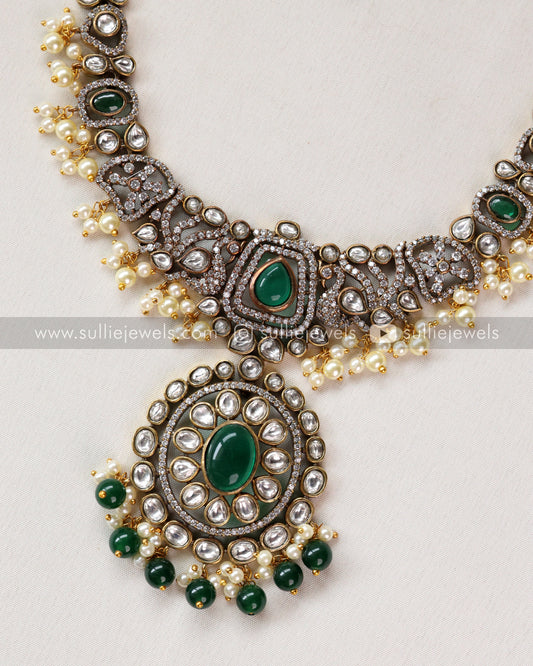 Victorian Emerald Bridal Combo ( 4 piece )