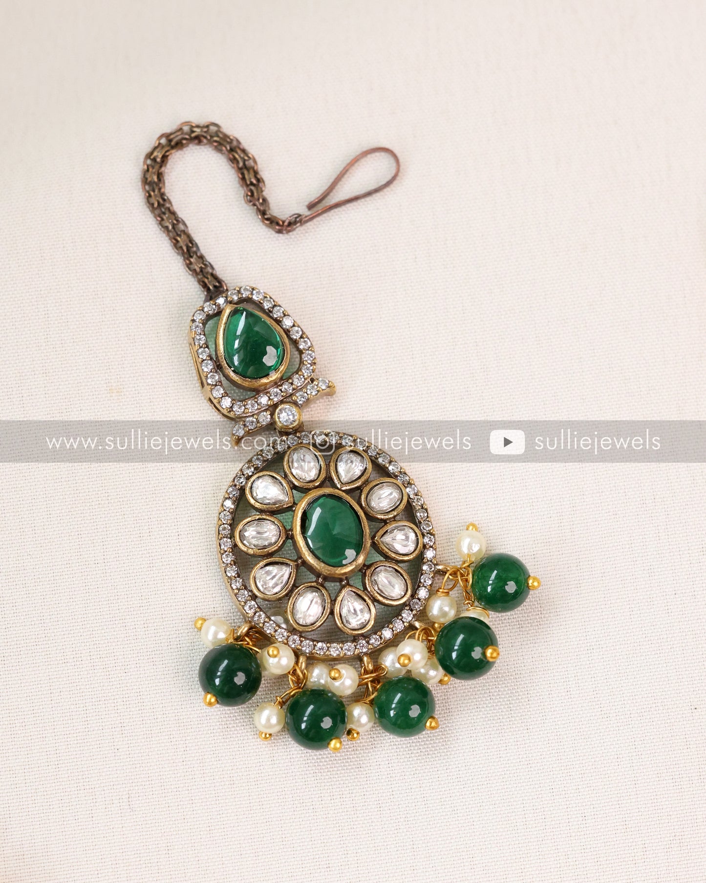Victorian Emerald Bridal Combo ( 4 piece )