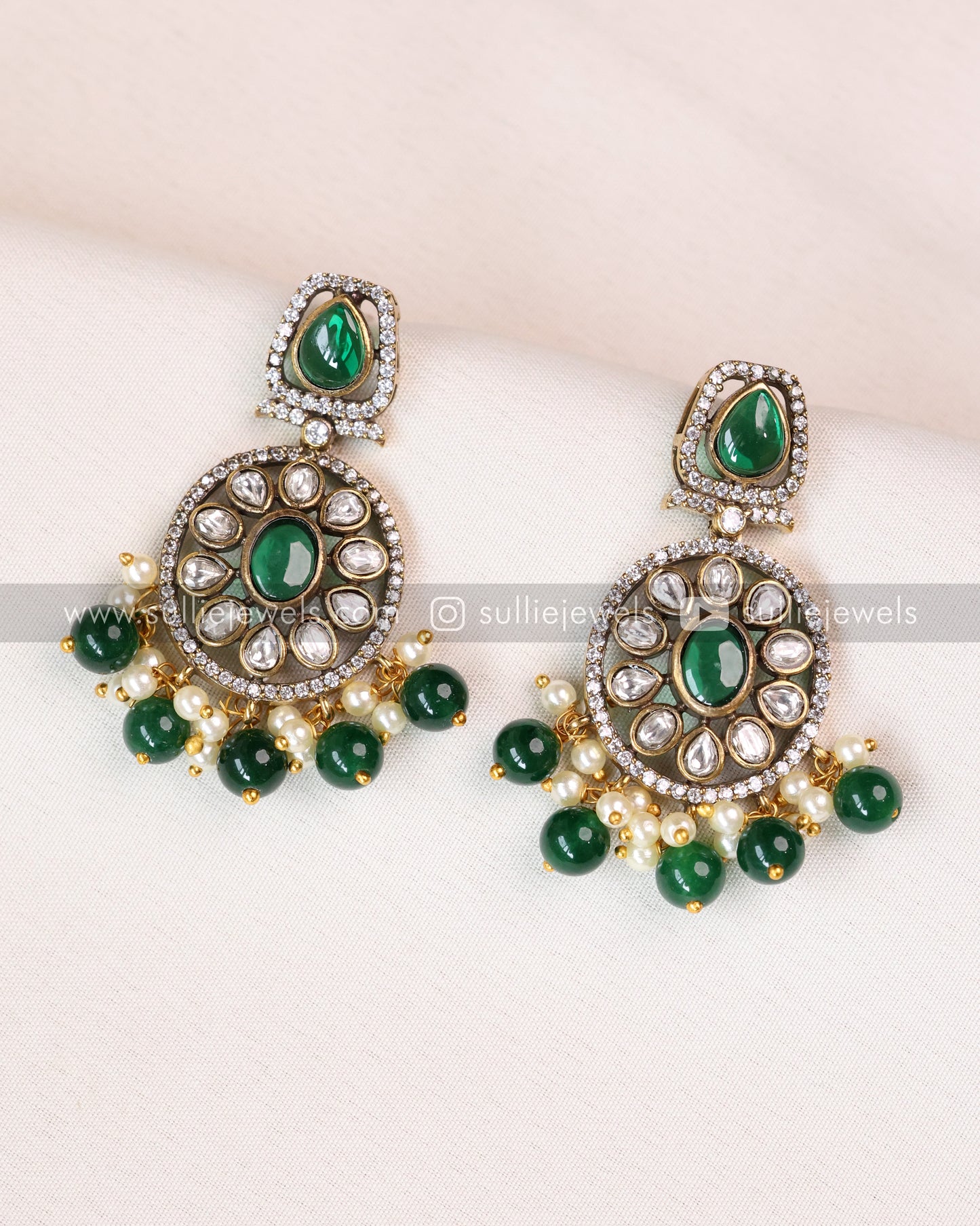 Victorian Emerald Bridal Combo ( 4 piece )