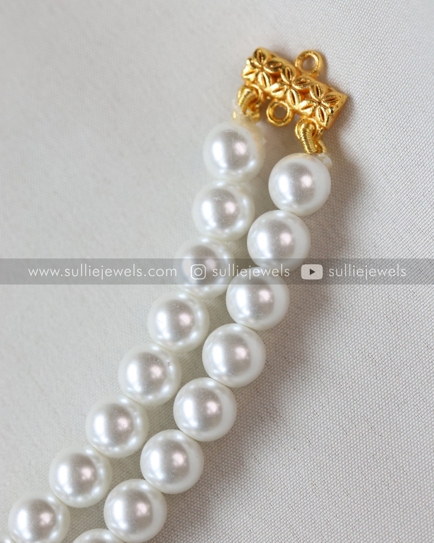 Two Layer White Pearl Necklace