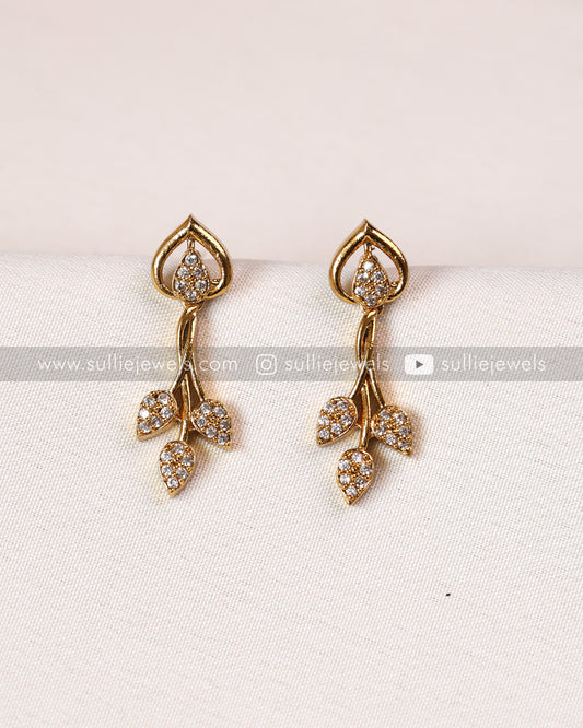 Diamond Lookalike Hasli Necklace with Earring