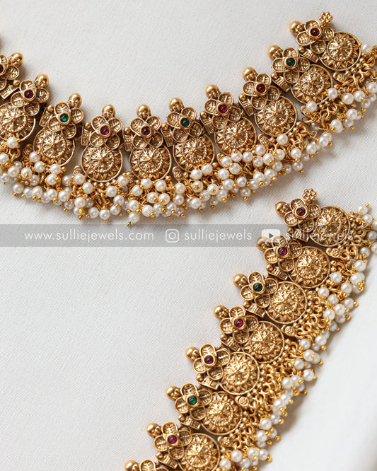 Sullie Basic - Guttapusalu No Idol Bridal Combo with Earring ( 3 piece )