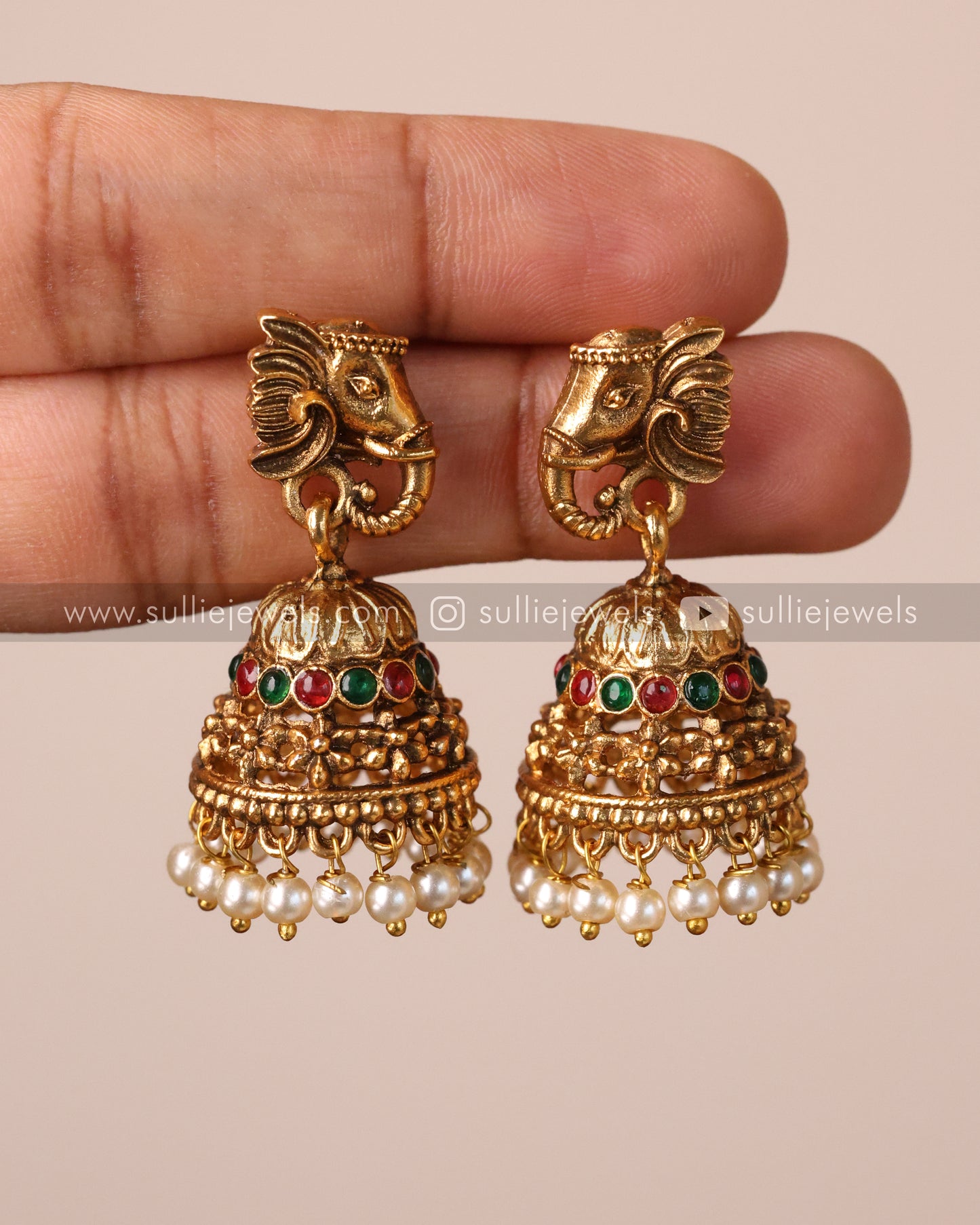Elephant Coin Haram with Earrings