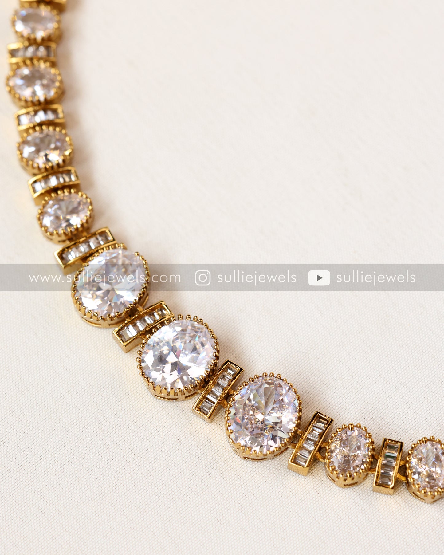 Premium Stone Necklace with Studs