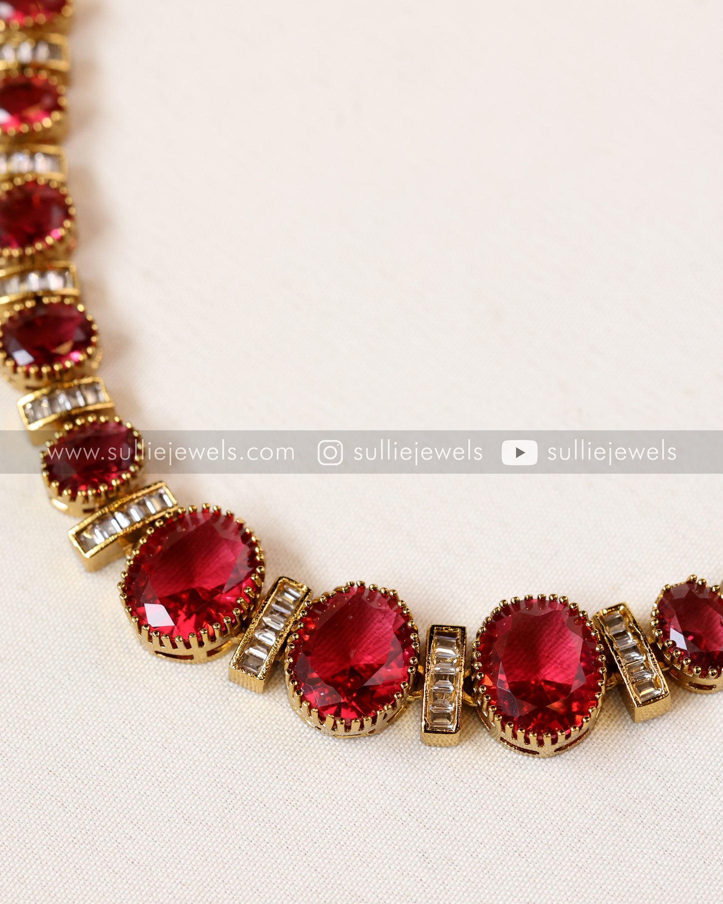 Premium Stone Necklace with Studs