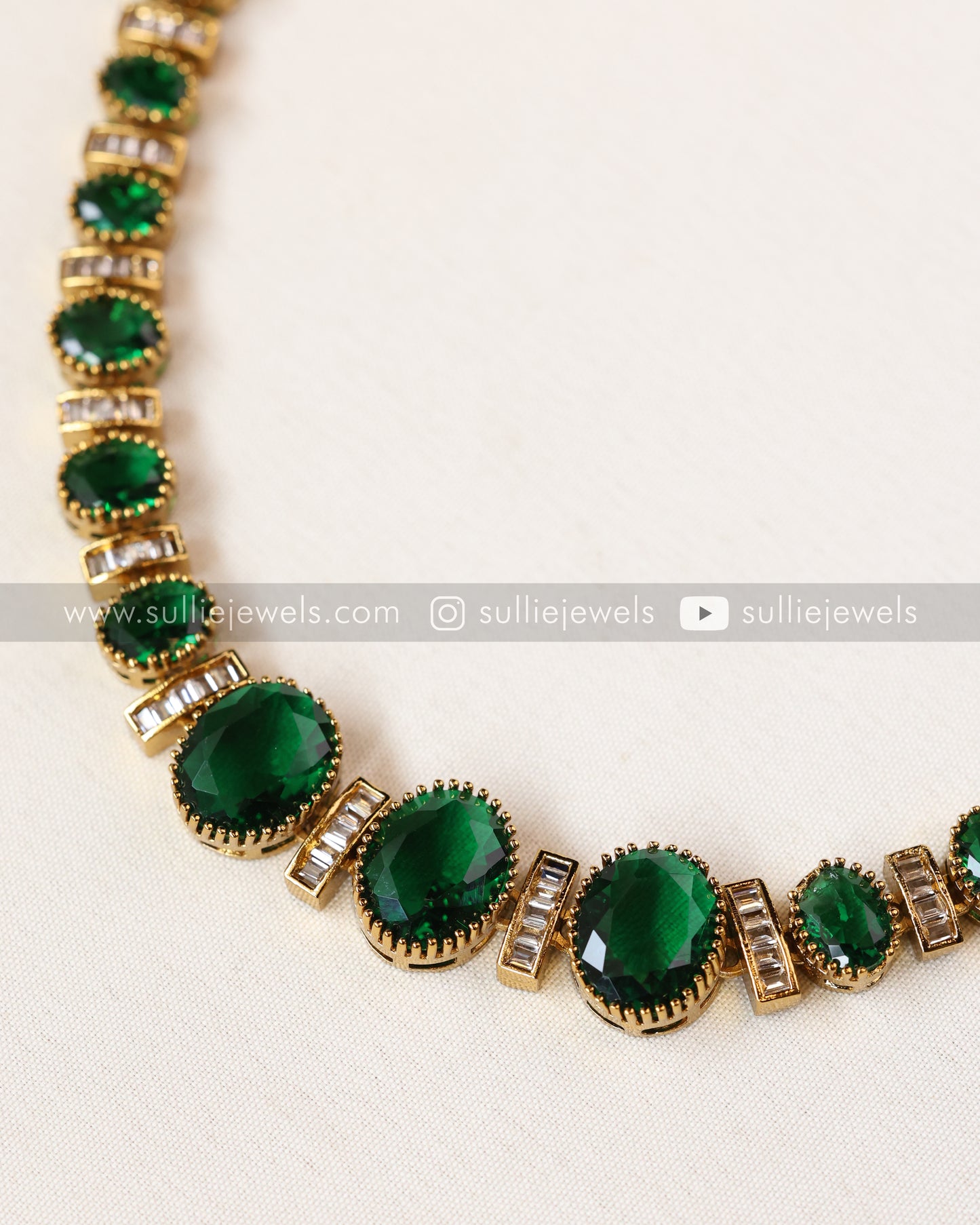 Premium Stone Necklace with Studs