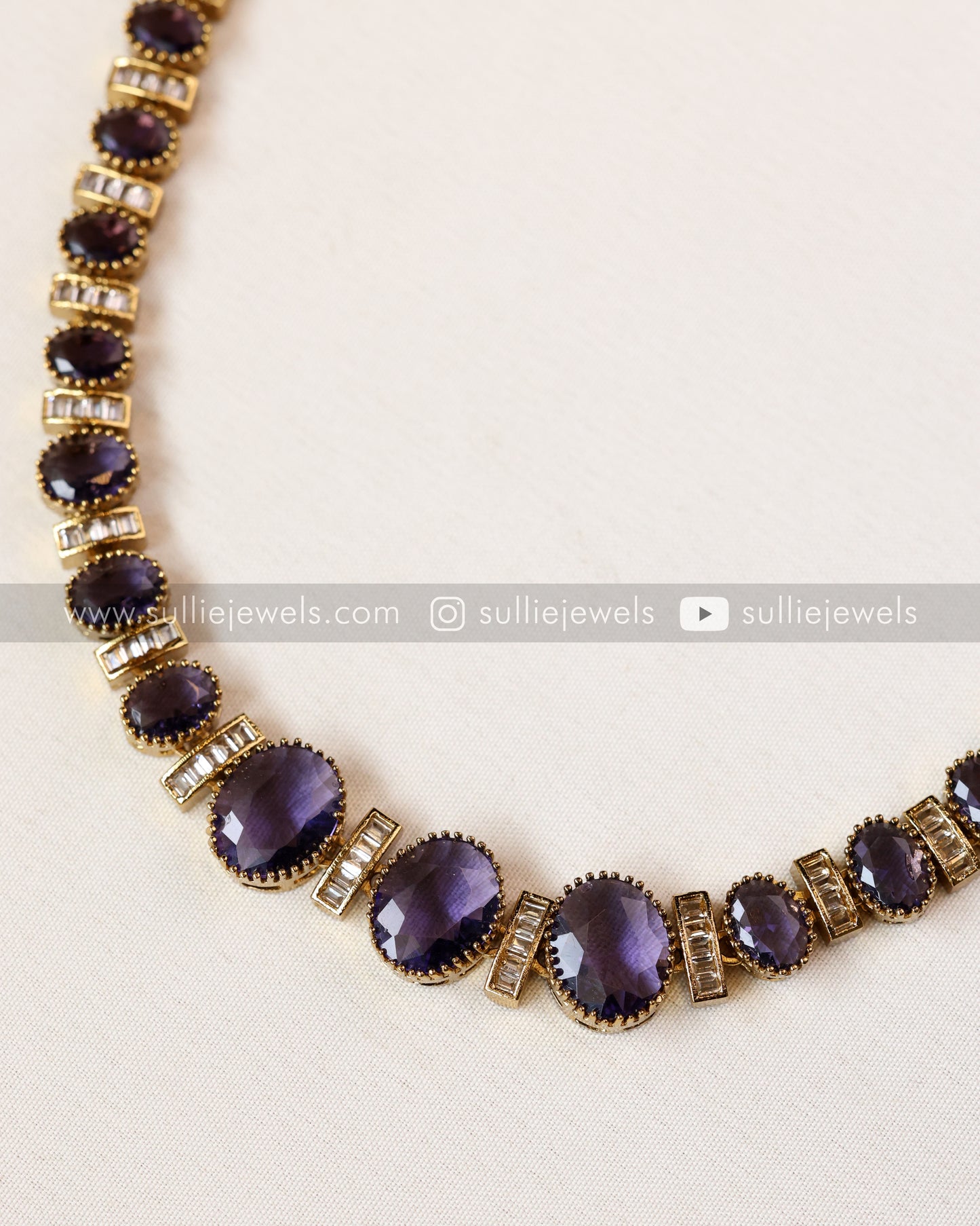 Premium Stone Necklace with Studs