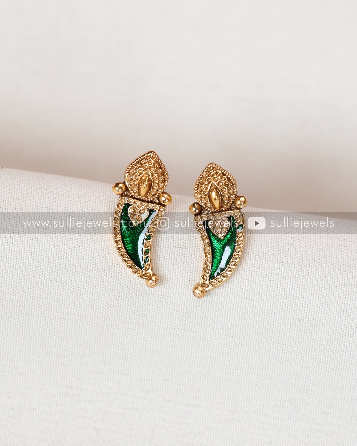 Traditional Green Palakka Coin Layered Combo ( 4 piece )
