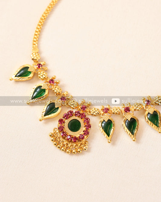 Palakka Gold Plated Chain with Studs
