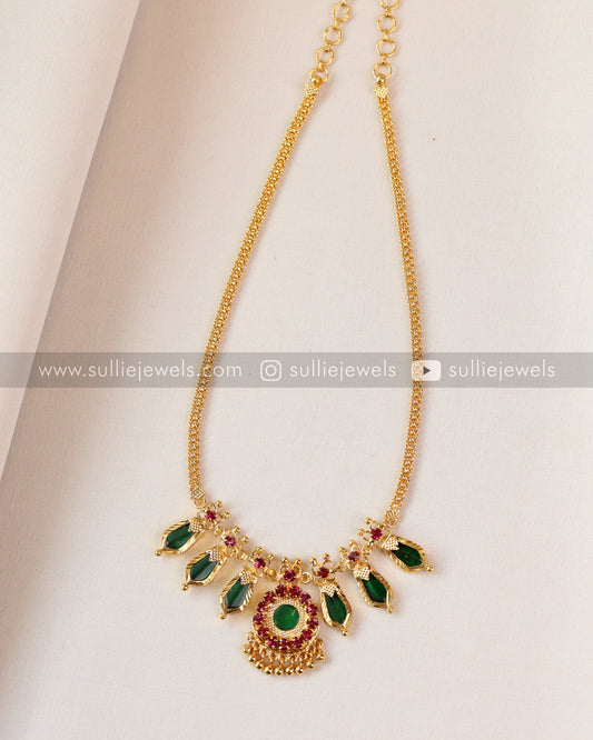 Palakka Gold Plated Chain with Studs