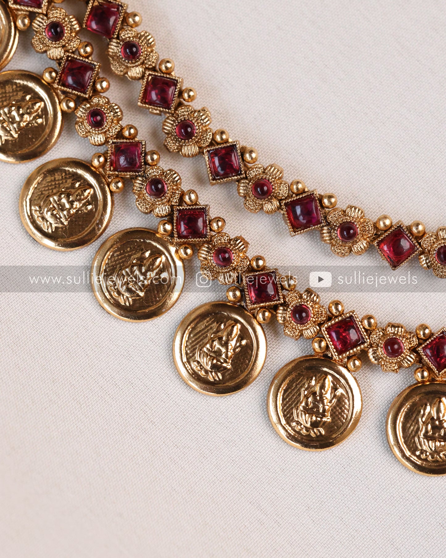 Two Layer Coin Necklace Set