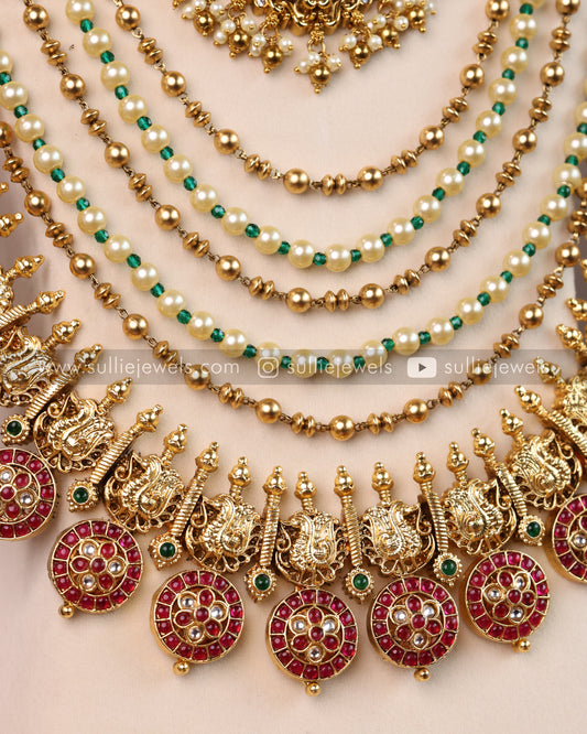 No Idol Peacock Kemp Bridal Combo ( 6 piece )