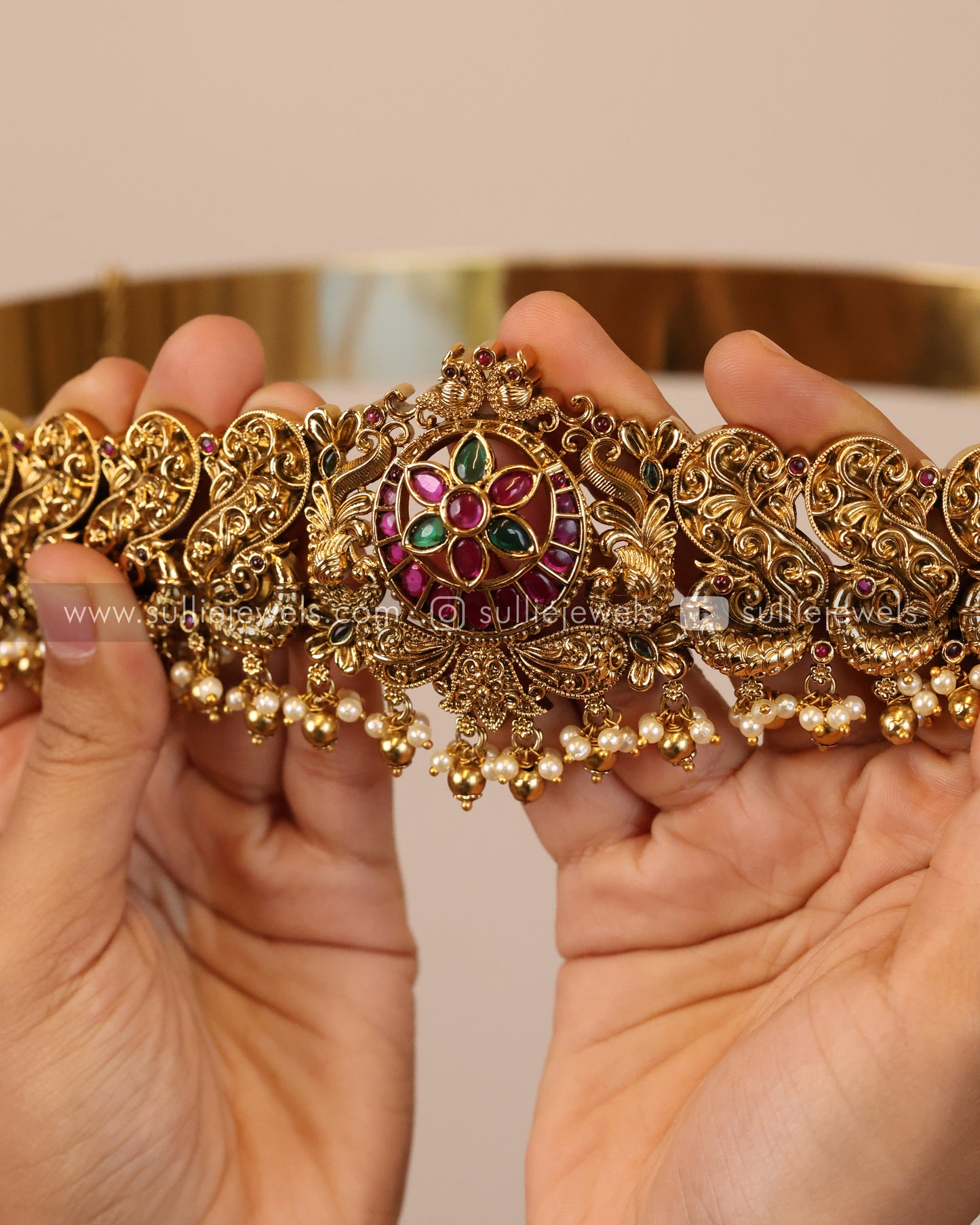 Peacock Kemp Gold Premium Hip Belt