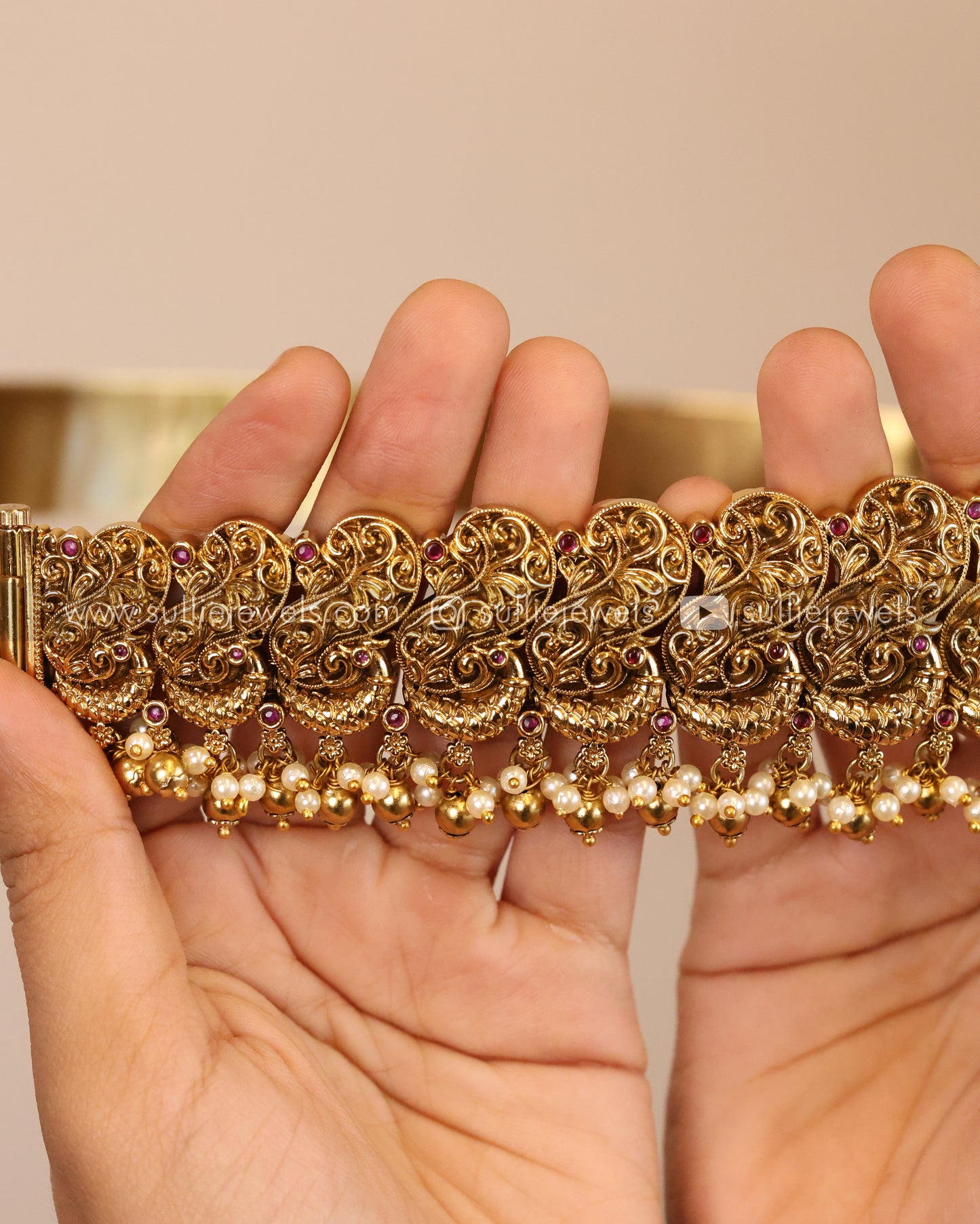 Peacock Kemp Gold Premium Hip Belt