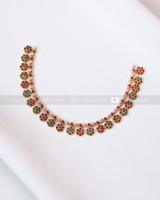 3799 - Sullie Basic - Multicolour Floral Necklace with Stud