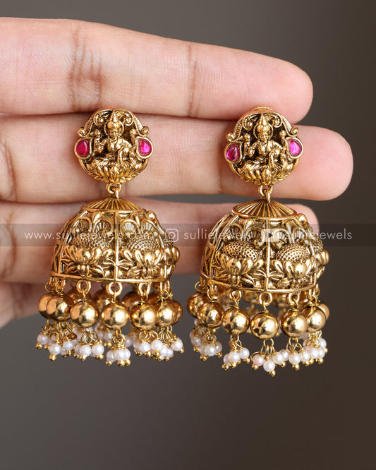 Premium Goddess Bridal Combo - Gold Beads ( 3 piece )