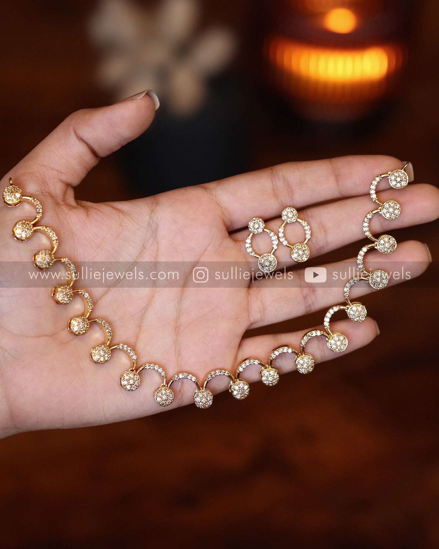 AD Curve Ball Necklace Set