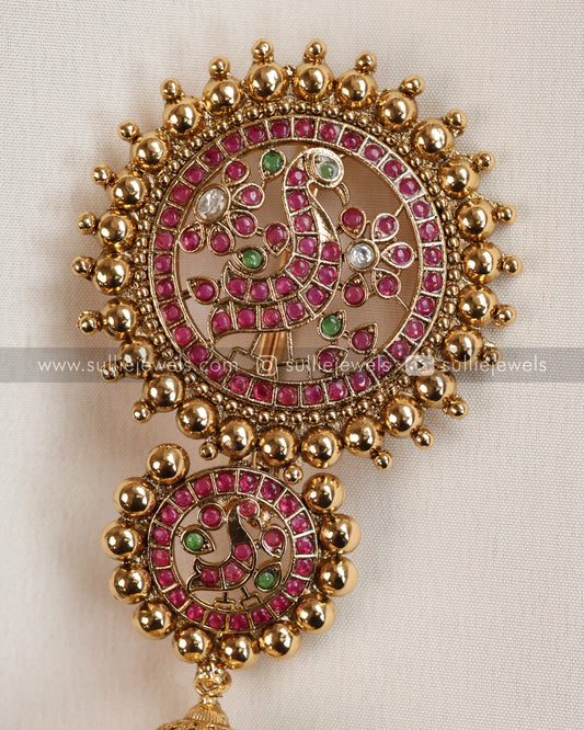 Kemp Peacock Hair Brooch