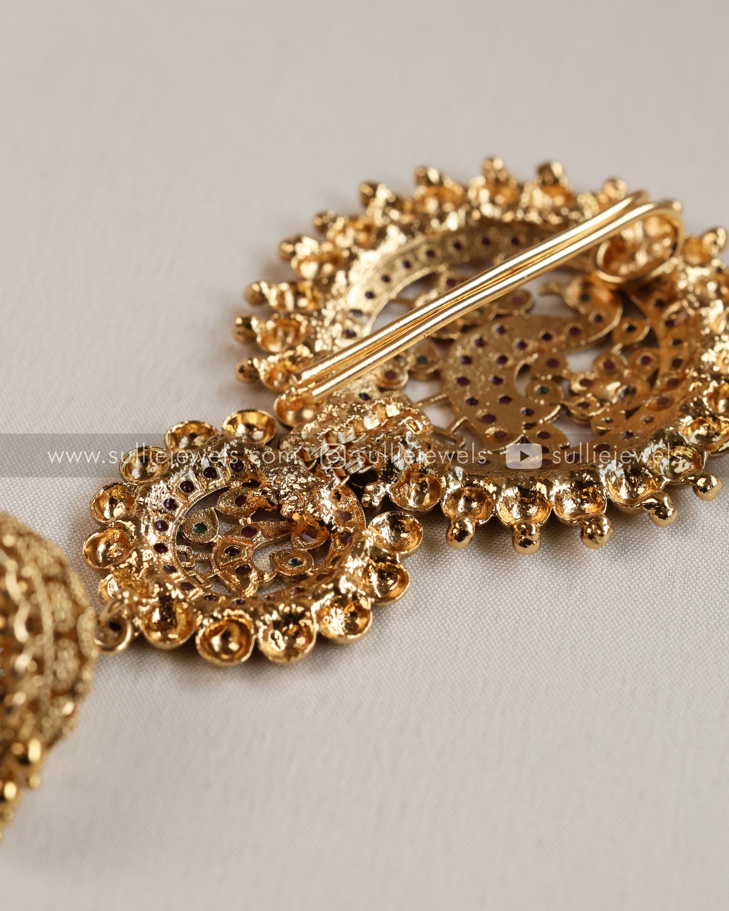 Kemp Peacock Hair Brooch