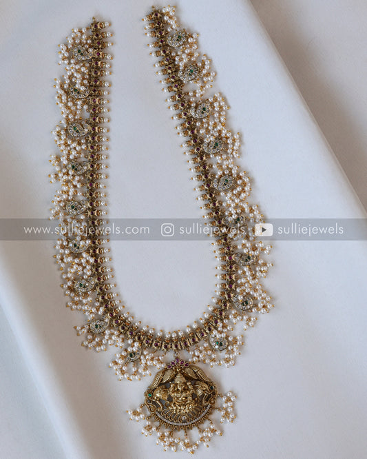 Lakshmi Guttapusalu Long Chain / Haaram with Jhumka